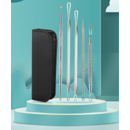 Stainless Steel Acne Needle 5 Piece Set