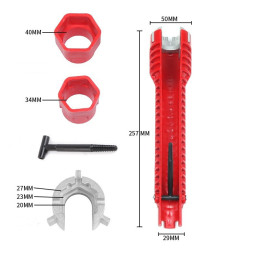8 in 1 multifunctional non-slip wrench