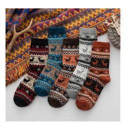 women's thickened wool socks 5pairs