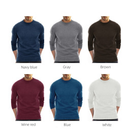 men's long sleeve knitted top