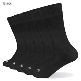 Men's leather shoes business socks 5 pairs