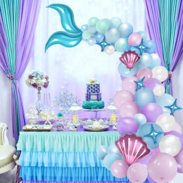 Mermaid Themed Birthday Balloons Decoration