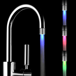 Faucet with LED light