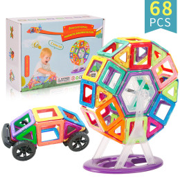 Children's color window magnetic block toy