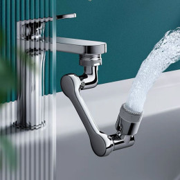 Robotic arm swivel faucet