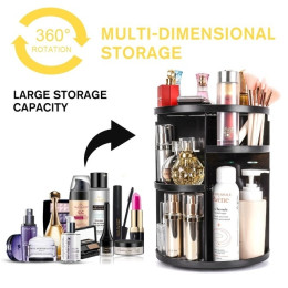 360 Degree Rotating Makeup Organizer