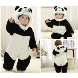 Panda style baby jumpsuit