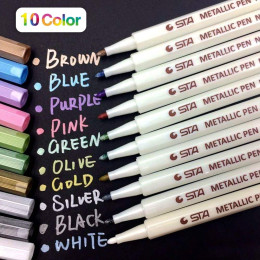 Set of 10 Metallic Markers