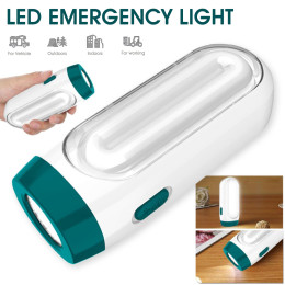 Portable emergency LED flashlight