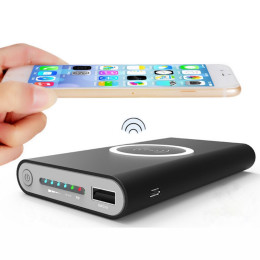 10000mAh Big Capacity Portable Wireless Charging for iPhone X,iPhone8,8 Plus/I5/I6/I7