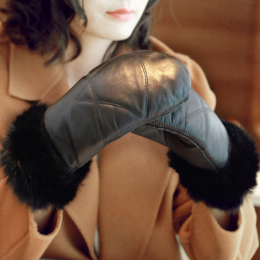 Super Warm Soft Sheepskin Gloves For Women