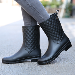 Leather Boot Rain Shoes 