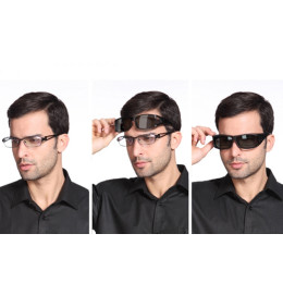 Men Myopia Mirror  Driving Sunglass Over Wrap Arounds Eyewear