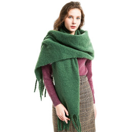 Winter Fall Womens Warm Blanket Scarf Large Tassel Shawl Wraps