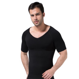 Men Compression Body Shapers short Sleeves Shirts