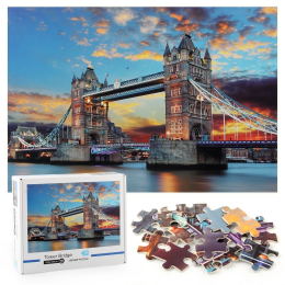 1000 Pieces Jigsaw Puzzle, Tower Bridge Floor Puzzle for Kids Adult