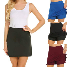  Women Sports Shorts Tenis Skirt Tennis Pants Skort Fitness Skirt 