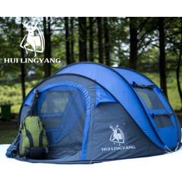 Outdoor automatic open camping tent