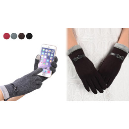 Warm touch screen gloves