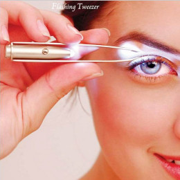 Led eyebrow tweezers