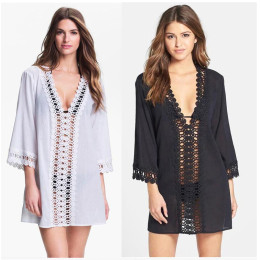 Hollow beach dress bikini blouse