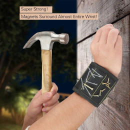 Magnetic Wrist Band for Holding Screws 