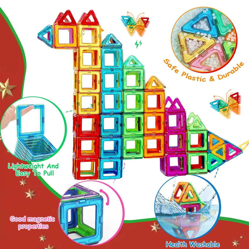 Children's magnetic building blocks and magnets assembly educational toys
